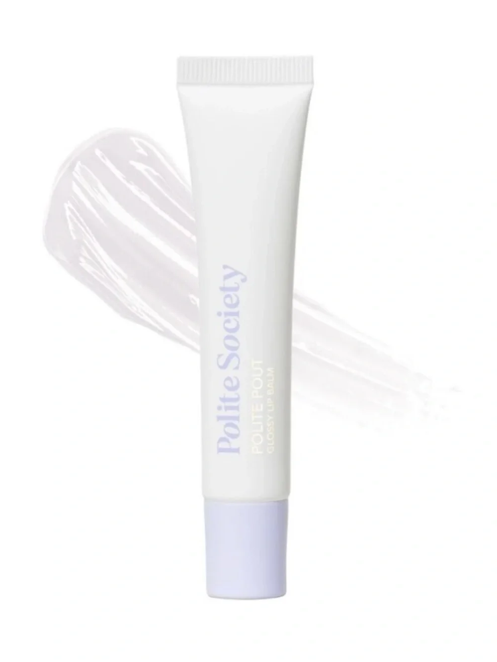 Polite Society Polite Pout Glossy Lip Balm Coconut Cream 0.34 oz / 10 mL NIB